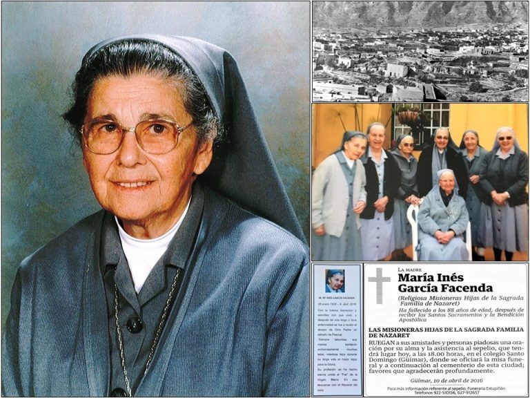 Güímar: Doña María Inés García Facenda (1928-2016), religiosa misionera ...